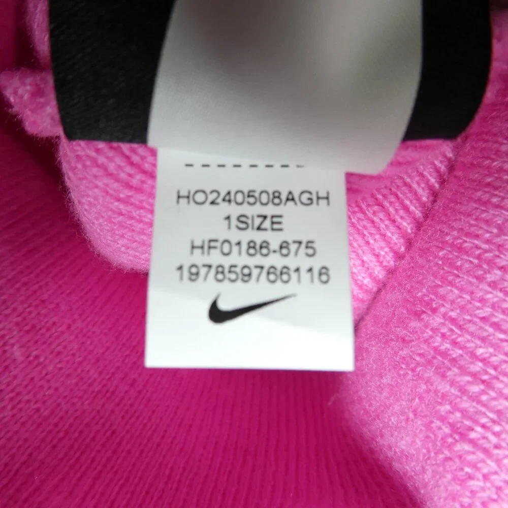 Nike Pink Peak Futura Beanie HF0186-675 One‎ Size Adult Unisex Cuffed Knit Hat